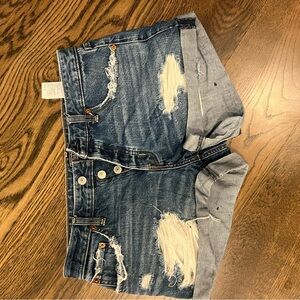 Abercrombie Distressed Denim Shorts